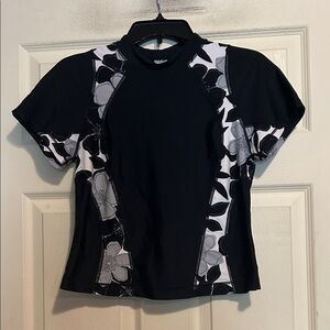 Ativa Swim Top Size Medium Black